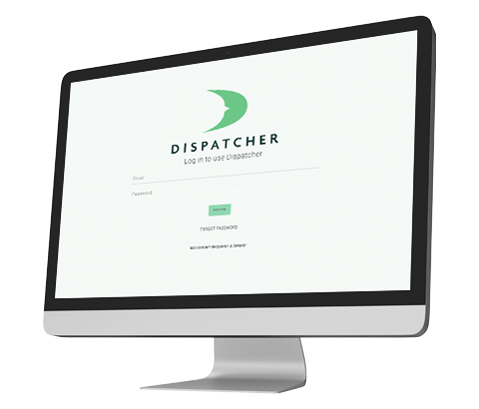 Dispatcher.com Login Screen