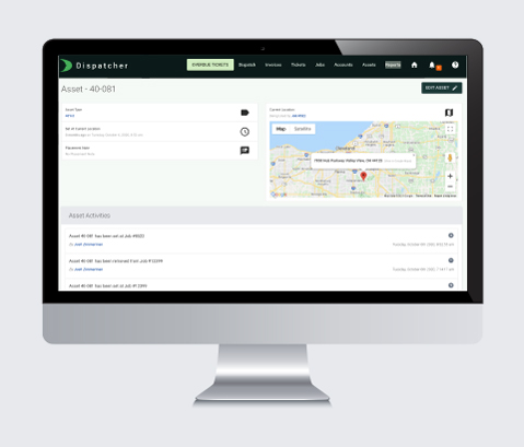 Detailed View of Specific Asset Type in Dispatcher.com